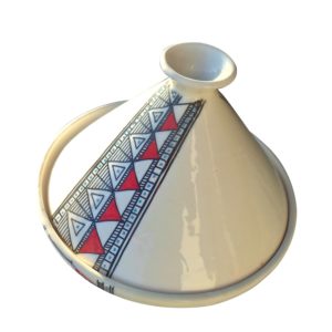 Tajine en céramique Berbère Rouge 30cm